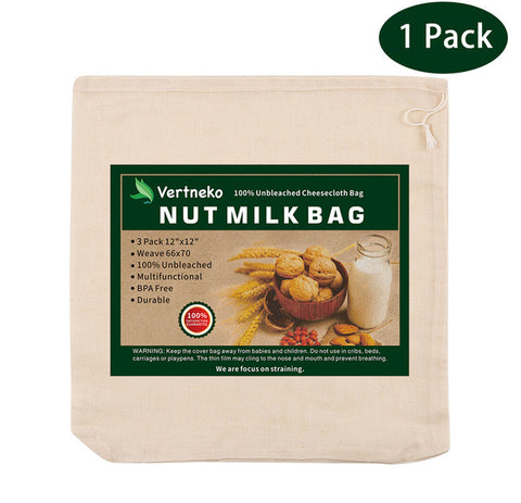 Organic Cheesecloth/Nut Milk Bag